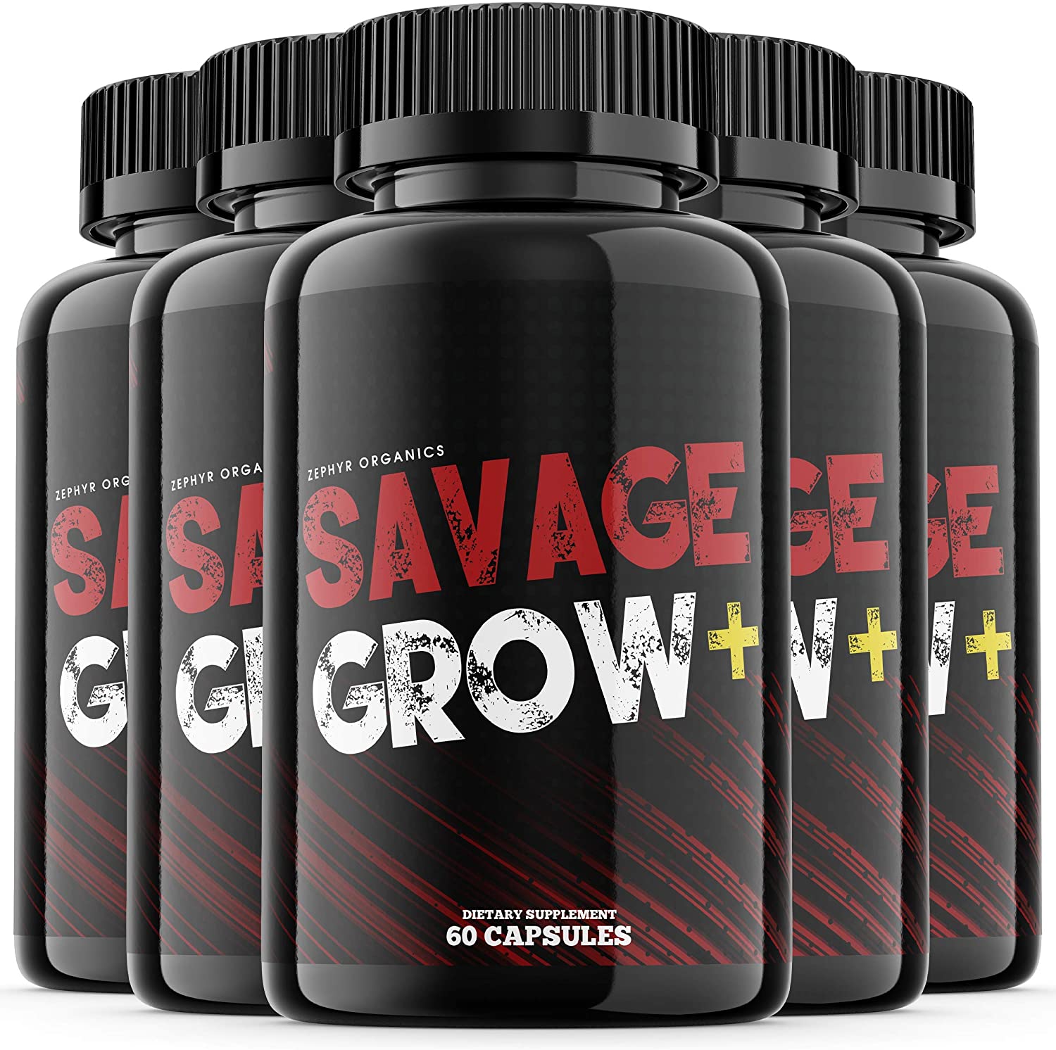 (5 Pack) Savage Grow Plus Pills Plush for Men Dietary Supplement Pulls Caps...